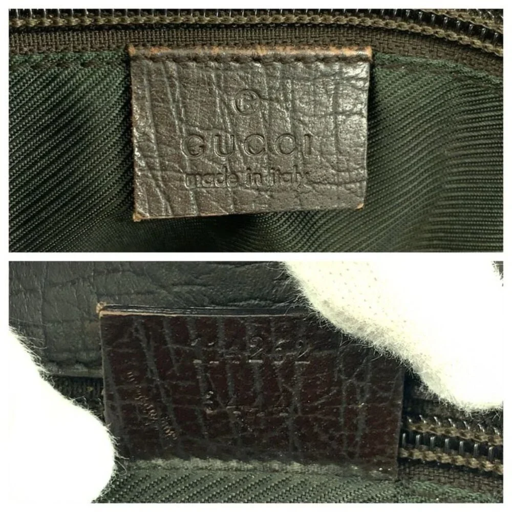 Gucci GG Supreme Canvas Leather Business Bag Handbag